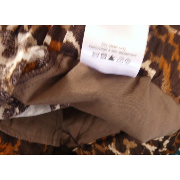 Veronica Beard 0 Women's Oksana Linen Pants Cropped Leopard Print NWT - Picture 10 of 10